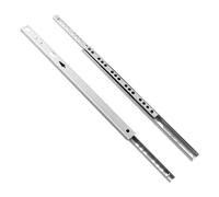 Glissières de tiroir, 1 paire de mini glissières tiroir 17 mm large, à deux sections, rails guidage billes en acier, quincaillerie meubles for(438mm 17in)