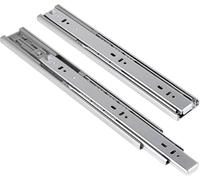 Glissières de tiroir à extension complète, 2 pièces, glissières de tiroir, guide de rail d'armoire de 10 pouces, kit de réparation de tiroir (acier inoxydable)(Cold Rolled Steel)
