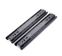 Glissières de tiroir à fermeture douce de 35,6 à 55,9 cm - Roulement à billes - Montage latéral - Installation facile pour armoires de cuisine et industrielles - 50,8 cm de long (sans amortissement)