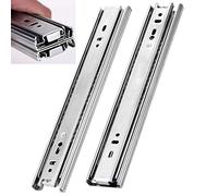 Glissières de tiroir à fermeture douce de qualité supérieure - Extension complète - 950 mm - Roulement à billes - Montage latéral - Fonctionnement fluide - Durable - Trois sections