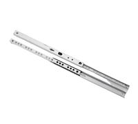 Glissières de tiroir à fermeture douce, Glissières de tiroir, 1 paire, glissières à roulement billes, 17 mm large, acier, plusieurs tailles, 8 16 pouces(374MM)