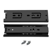 Glissières de tiroir à fermeture douce, Glissières de tiroir for clavier 150 mm x 45, roulements à billes, réglables sous le bureau, lot 2, charge kg(8PCS)