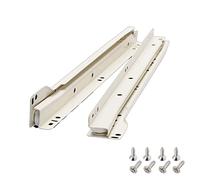 Glissières de tiroir à fermeture douce, Lot de 2 glissières tiroir blanches 25,4 à 55,9 cm(50CM/20inch)
