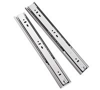 Glissières de tiroir à fermeture douce, Rail de tiroir à 3 sections, extension complète, fermeture en douceur, 45 kg, argent, 250-550 mm, lot 2(500mm/20inch)
