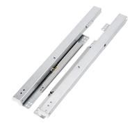 Glissières de tiroir à fermeture douce sous le pla Support D'étagère De Vitrine D'armoire 8 À 20 Pouces, Rail Tiroir Coulissant, Guide Inférieur(20inch-50cm)