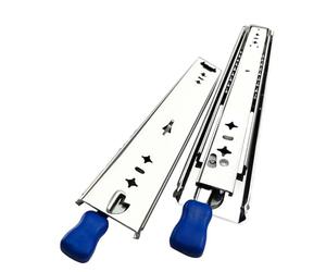 Glissières de tiroir à fermeture douce sous le plan Glissière De Tiroir Robuste À Extension Complète, 53 Mm, Triple Rail Guidage, Avec Verrouillage(42inch(1050mm))