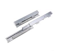 Glissières de tiroir à montage au sol avec réduction du bruit jusqu'à 30 décibels et construction en acier robuste supportant des tiroirs jusqu'à 40 kg (250 mm)