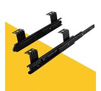 Glissières de tiroir à roulement à billes à extension complète de 25,4 cm et 30,5 cm, idéales pour les plateaux de clavier, les bureaux, les armoires, coulissantes lisses, robustes, installation