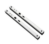 Glissières de tiroir à roulement à billes montées 1 Paire De Raccords Quincaillerie Guidage Micro-tiroir Pliable En Acier, Deux Sections 17mm Large(310MM)