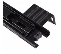 Glissières de tiroir à roulements à billes à extension complète - Glissières noires pour rangement sous bureau, très résistantes, idéales pour les étagères nizing (taille : 290 mm)