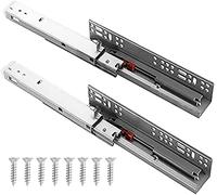 Glissières de tiroir à usage intensif, Glissières Le tiroir argenté caché à fermeture douce glisse 250-450mm pleine extension Undermount 40kg(250mm/10inch)