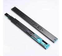 Glissières de tiroir avec mécanisme d'ouverture Push to Open et système d'amortissement à fermeture douce, poids 45 kg, conçues pour armoires et meubles (40,6 cm)