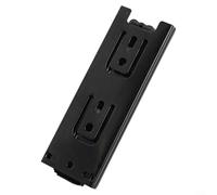 Glissières de tiroir courtes à roulement à billes à triple extension de 45 mm, montage latéral, pour cuisine, chambre à coucher, bureau, rangement pour tiroirs de 12,7 cm, 15,2 cm, 20,3 cm (125 mm)