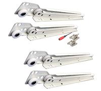 Glissières de tiroir d'armoire à glissière Robuste de 10 à 22 Pouces - 2 Paires de Rails de Guidage télescopiques en métal - Montage inférieur, Charge de 40 kg, pour Rails de tiroir de Meubles de