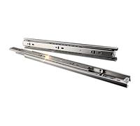 Glissières de tiroir en acier inoxydable à 3 plis avec extension complète pour tiroirs de cuisine et de chambre à coucher, capacité de charge de 45 kg, 55 cm
