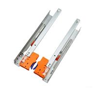 Glissières de tiroir encastrables à fermeture douce dissimulées - Extension complète - Montage inférieur pour armoires personnalisées - Projets de bricolage - Blanc - 53,3 cm (20)