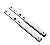 Glissières de tiroir, Glissières à billes en acier de 17 mm large for tiroirs et armoires, rails roulement rainure, 1 paire micro-guides for(17MM 13inch 310mm)