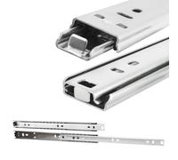 glissières de tiroir, hauteur : 27 mm, longueur : 300 mm à 450 mm, rails pour tiroirs, faciles à installer, système de rails de tiroirs, extension partielle (longueur (rétractée) 300 mm