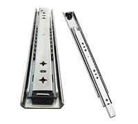 Glissières de tiroir industrielles robustes 300 1200 mm - 1 paire de glissières de tiroir à roulement à billes en acier métallique, glissement en douceur, pour étagères à,2 Pcs-56 Inch(1400 mm)