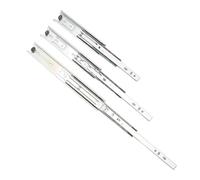 Glissières de tiroir Rail de guidage tiroir à trois rails, 2 pièces/paire, rail coulissant, raccords quincaillerie for meubles, cale(14 inch 35cm)