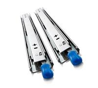 Glissières de tiroir robustes à extension complète de 121,9 cm avec verrou - 1 paire de glissières à roulement à billes en métal - Capacité de charge de 136 kg - Pour armoires de cuisine et projets de