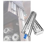 Glissières de tiroir robustes à extension complète - Glissières latérales en métal avec glissières cachées à fermeture douce pour escaliers et armoires 142,24 cm de long