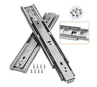Glissières de Tiroir Robustes À Fermeture Amortie, À Extension Complète, Avec Roulements À Billes Et Rails En Acier Inoxydable. 8 Vis Incluses (1 Paire)./Sier/350Mm (14")