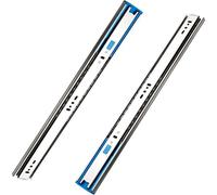 Glissières de tiroir robustes à fermeture douce 45,4 kg, 35,6 cm, extension complète, montage latéral, roulements billes en métal, lisses et silencieuses for armoires fourrures(10in (250mm))