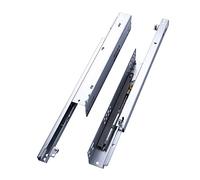 Glissières de tiroir robustes à fermeture douce - 500 mm - Extension partielle dissimulée pour un fonctionnement fluide et silencieux - Idéal pour armoires et meubles