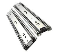 Glissières de tiroir robustes à roulement à billes, rails télescopiques à extension complète, guide en acier industriel pour armoires, supporte 130 kg