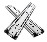 Glissières de tiroir robustes à roulements à rouleaux de 250 à 750 mm - Extension complète - Montage latéral - Largeur 51 mm - Capacité de charge 68 kg - 1 paire