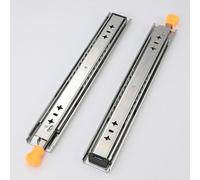 Glissières de tiroir robustes avec verrou, 1 paire de glissières à billes à extension complète, rails latéraux for classeur, commode, poubelle, cuisine(10in/25cm)