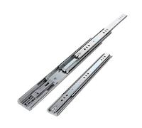 Glissières de tiroir robustes de 25 à 135 cm | Rails coulissants silencieux en acier inoxydable pour un fonctionnement fluide des armoires | Mécanisme de verrouillage, 35 cm de long