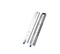 Glissières de tiroir robustes de 45,7 cm avec verrouillage, capacité de charge de 120 kg, triple extension, 53 mm de large, glissières de tiroir de qualité industrielle pour un fonctionnement fluide