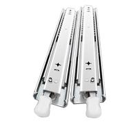 Glissières de tiroir robustes, rail de montage caché à extension complète avec support, kit de rails d'armoire à 3 plis avec dispositifs de verrouillage pour des solutions de rangement sécurisées