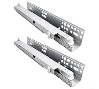 Glissières de tiroir sans cadre avec configuration de montage inférieur pour une intégration parfaite sous les panneaux inférieurs des tiroirs (40,6 cm)