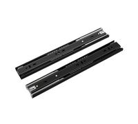 Glissières de tiroir tampon 8-20 pouces, largeur voie 45mm, Rail muet à trois sections, raccords quincaillerie for meubles coulissants, 2 pièces(12 inch(300MM))