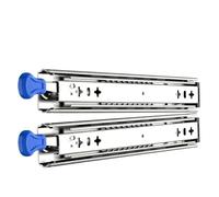 Glissières De Tiroir Verrouillables, 2 Glissières De Tiroir Montage Latéral | Capacité de charge de 120 kg, extension complète à 3 plis, roulement à billes, utilisé dans(1300mm/52in)
