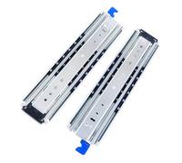 Glissières de tiroir verrouillables résistantes d'une capacité de 220 kg, glissières à roulement à billes de 76 mm, rails de boîte à outils industrielle, montage latéral, 250 à 1000 mm (1 paire 850 mm