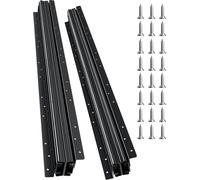 Glissières de tiroir VEVOR Support au sol, 80 cm, capacité de charge 118 kg, rails robustes pour dessous d'armoire d'escalier, à remplacer soi-même, noir