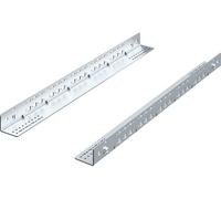 Glissières fixes RITTAL 1 HE, 545 mm 2 pièces