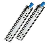 Glissières lourdes de 800 mm avec verrou - Roulement à billes complet à 3 volets - Capacité de charge de 120 kg - Parfait pour les maisons lisses