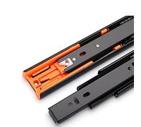 Glissières pour tiroirs à usage intensif, Coulisses télescopiques à billes à fermeture amortie for tiroir, extension totale, 45 kg, 250-550 mm(500mm/20inch)