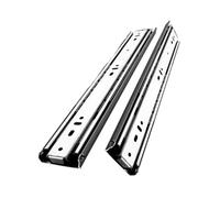 Glissières pour tiroirs avec roulements à billes Exten 1 paire de glissières pour tiroirs avec serrure haute résistance rails acier billes extension complète ferrures (40,6 cm)