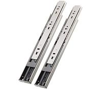 glissières pour tiroirs, Glissières de tiroir en acier inoxydable à fermeture douce, extension complète, 3 plis, avec roulement billes, montage latéral, 1 paire(300mm(12inch))