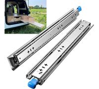 Glissières pour tiroirs robustes, capacité de charge jusqu'à 120 KG, avec serrure,Extension 1000 mm, 1 Paire (2 pièces)