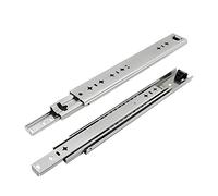 Glissières télescopiques robustes à roulement à billes à 3 plis pour boîtes à outils, capacité de charge de 119,7 kg, 2 paires de glissières coulissantes