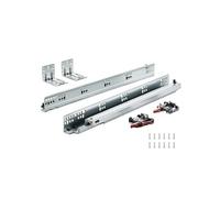 Glissières Tiroir 6 Paires en Acier Fermeture Douce à Verrou Montage Latéral 45,7cm