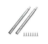 VEVOR Glissières de Tiroir, 10 Paires, Coulisses de Tiroir à Billes à Montage Latéral 450 mm Capacité de Charge 45 kg, Rail de Guidage en Acier au Carbone à Extension Complète pour Armoire Cuisine