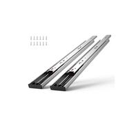 VEVOR Glissières de Tiroir 6 Paires Coulisses Tiroir à Billes 609,6 mm Silencieuses à Fermeture Douce 45,4 kg Montage Latéral Rail de Guidage en Acier Extension Complète pour Étagère Armoire Cuisine
